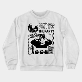 White Streetwear Anti Media Crewneck Sweatshirt